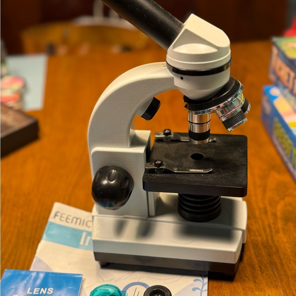 White and Black Microscope